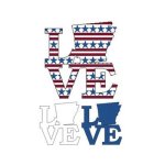 (image for) Patriotic State Love Map - Arkansas